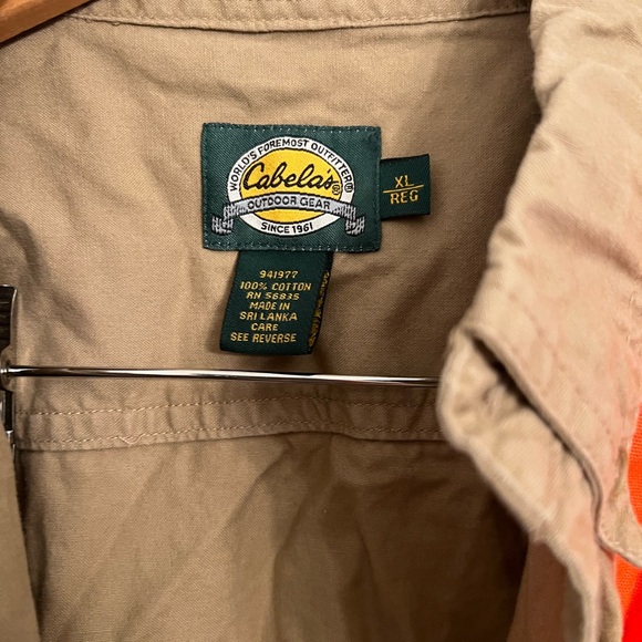 Men's Tan and Orange Hunting Jacket - Picture 10 of 11